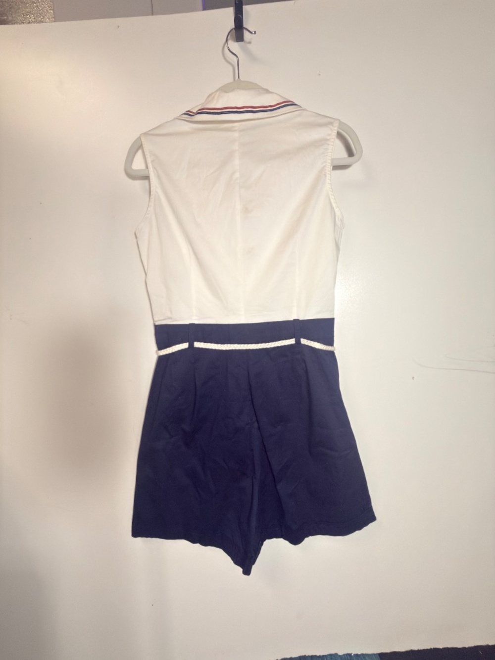 NWT TATYANA BIMMY Sailor Nautical Romper Jumper Costume Pinup M Medium - Picture 2 of 5